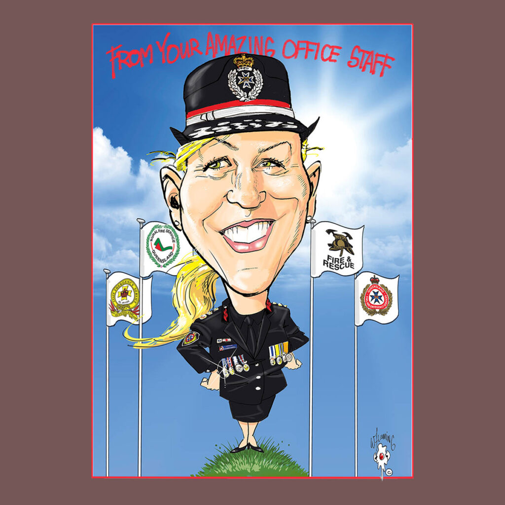 custom Caricatures illustration by Wayne Fleming